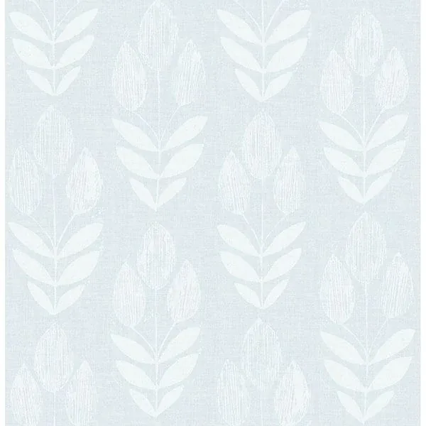 3115-24470 | Garland Light Blue Block Tulip Wallpaper