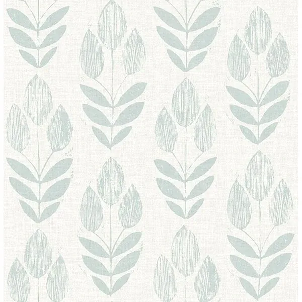3115-24472 | Garland Teal Block Tulip Wallpaper