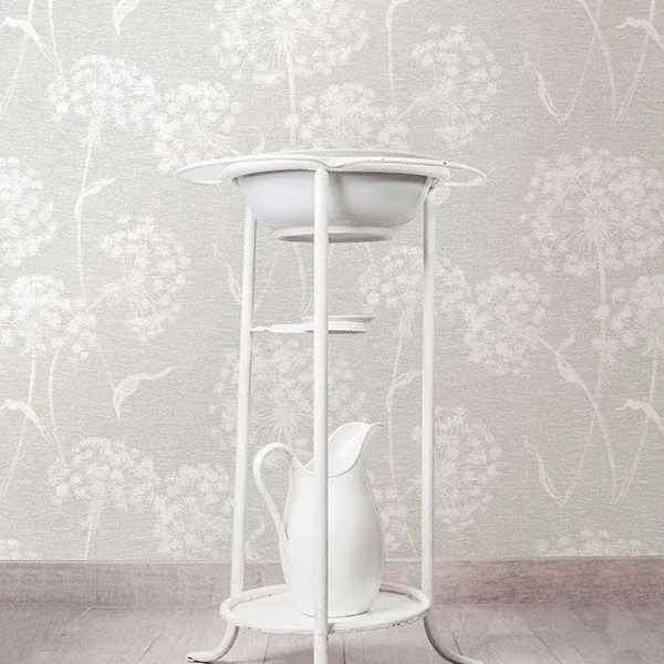 Brewster Home Fashions Garvey Light Grey Dandelion Wallpaper | Wallpaper Twins Brewster Home Fashions Garvey Light Grey Dandelion Wallpaper - SKU 2814-24575