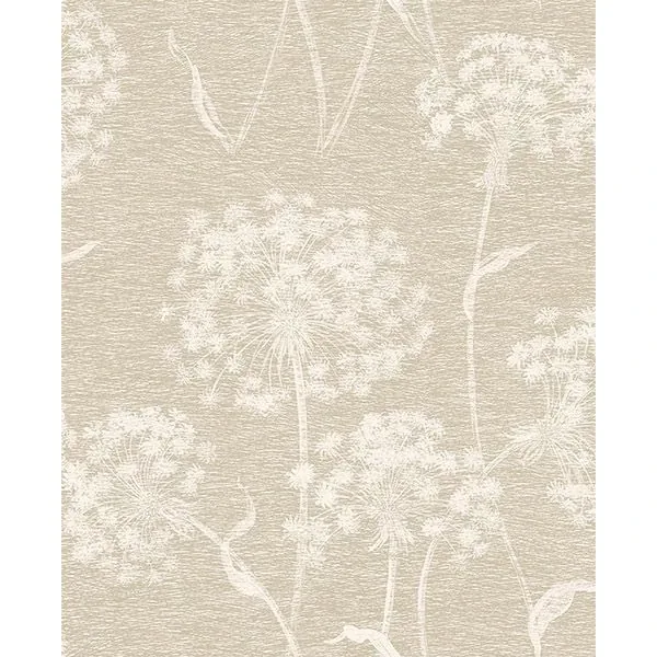2814-24577 | Garvey Taupe Dandelion Wallpaper