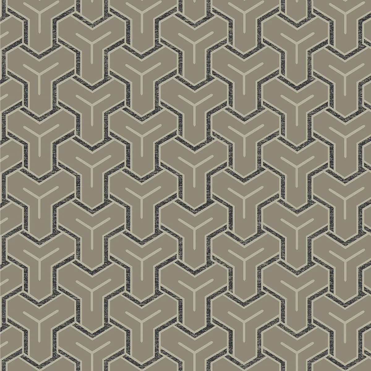 Brewster Home Fashions Gautier Silver Tessellate Wallpaper - SKU 4041-26208
