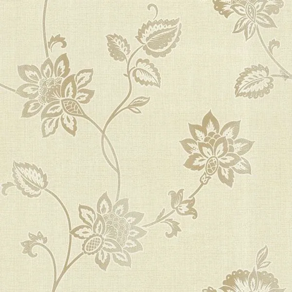 Brewster Home Fashions Gemini Beige Jacobean Trail Wallpaper - SKU 484-68075