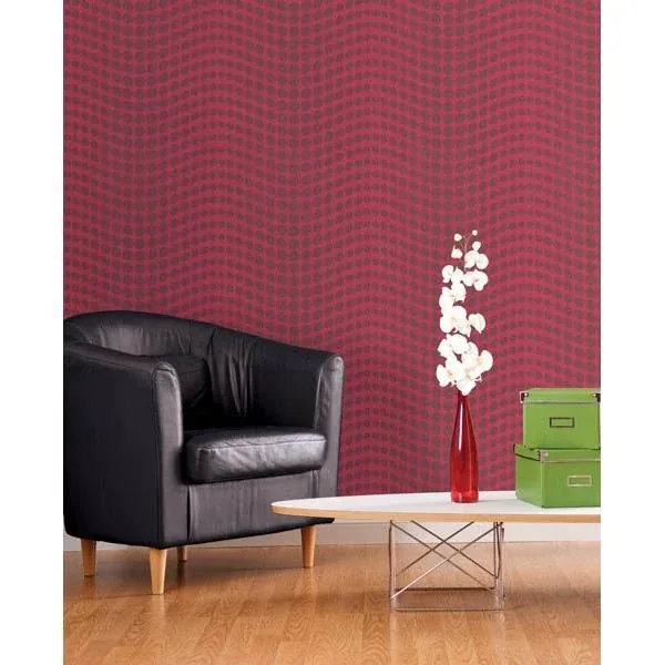 Brewster Home Fashions Genesis Pink Dotty Wallpaper - SKU 488-31231