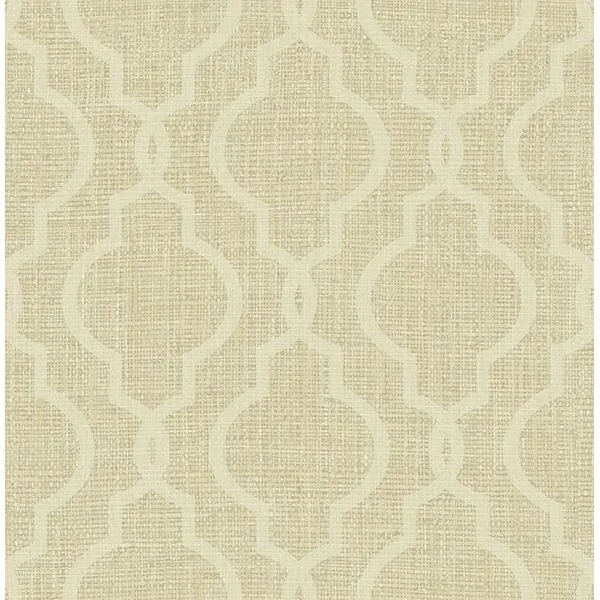 PS41704 | Geometric Gold Quatrefoil Wallpaper