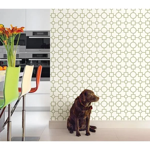 Brewster Home Fashions Geometric Green Geovine Wallpaper | Wallpaper Twins Brewster Home Fashions Geometric Green Geovine Wallpaper - SKU 2686-20275