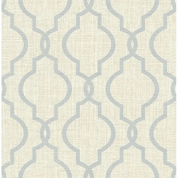 Brewster Home Fashions Geometric Grey Quatrefoil Wallpaper - SKU PS41702