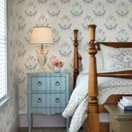 Brewster Home Fashions Georgiana Navy Tearose Wallpaper | Wallpaper Twins Brewster Home Fashions Georgiana Navy Tearose Wallpaper - SKU 3123-02125