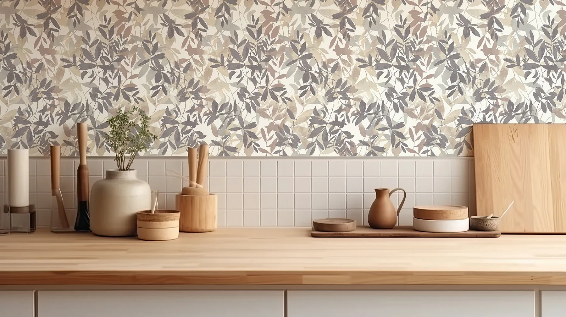 Brewster Home Fashions Georgianna Neutral Botanical Leaves Wallpaper | Wallpaper Twins Brewster Home Fashions Georgianna Neutral Botanical Leaves Wallpaper - SKU AH924600