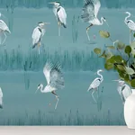 Brewster Home Fashions Gerald Blue Heron River Wallpaper | Wallpaper Twins Brewster Home Fashions Gerald Blue Heron River Wallpaper - SKU AH100213AH