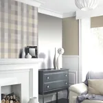 Brewster Home Fashions Geraldine Grey Plaid Wallpaper | Wallpaper Twins Brewster Home Fashions Geraldine Grey Plaid Wallpaper - SKU AH901902