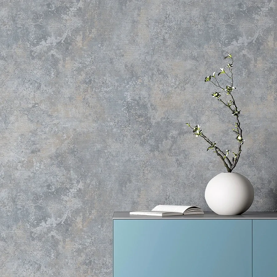 Brewster Home Fashions Gideon Light Grey Distressed Wallpaper - SKU AH298601