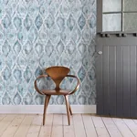 Brewster Home Fashions Gilboa Blue Ikat Wallpaper | Wallpaper Twins Brewster Home Fashions Gilboa Blue Ikat Wallpaper - SKU 2809-SH01104