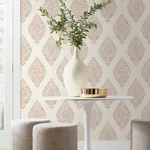 Brewster Home Fashions Gillian Copper Medallion Wallpaper | Wallpaper Twins Brewster Home Fashions Gillian Copper Medallion Wallpaper - SKU 4157-25045