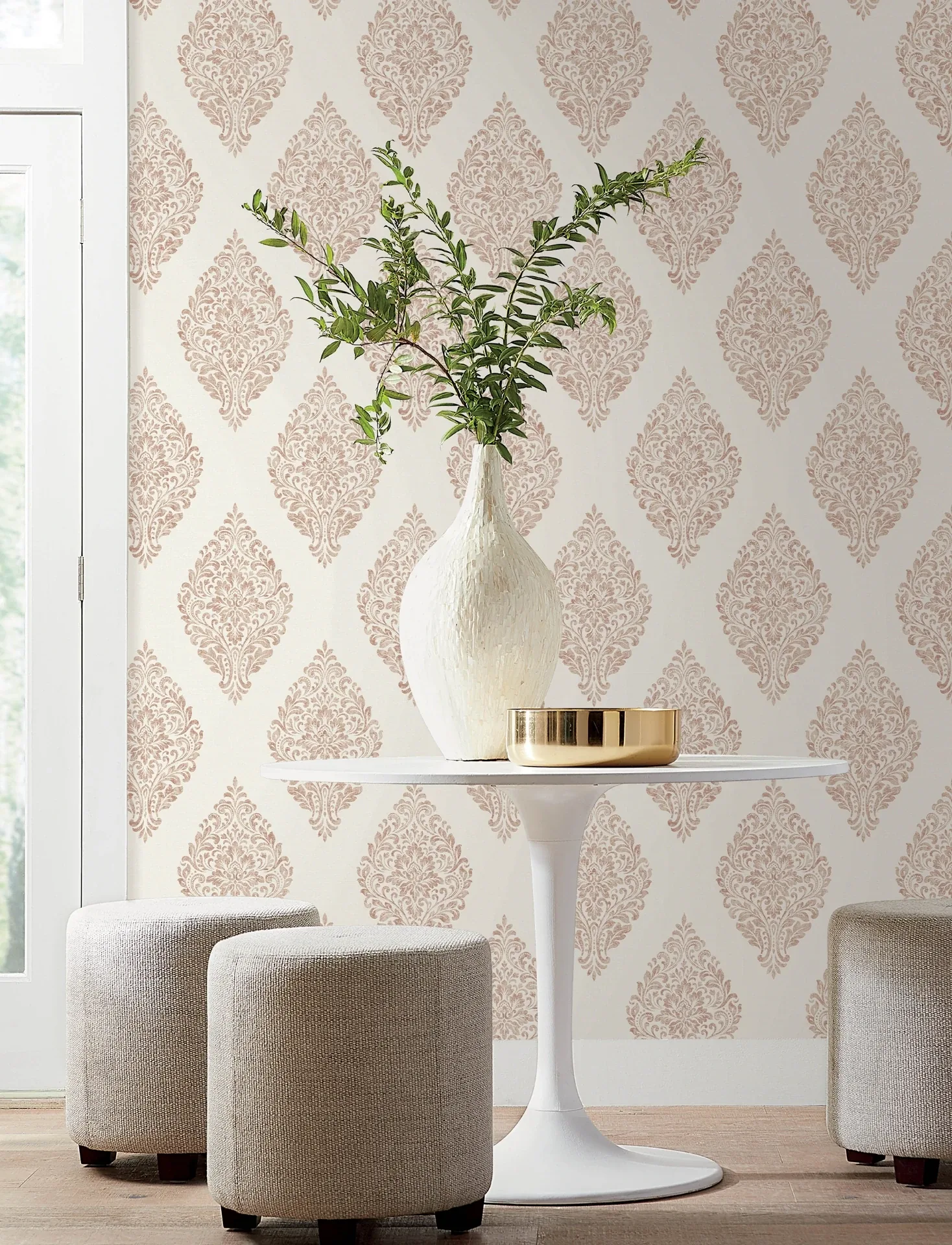Brewster Home Fashions Gillian Copper Medallion Wallpaper - SKU 4157-25045