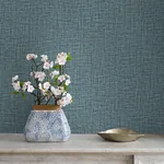 Brewster Home Fashions Glenburn Blue Woven Shimmer Wallpaper | Wallpaper Twins Brewster Home Fashions Glenburn Blue Woven Shimmer Wallpaper - SKU 4144-9146