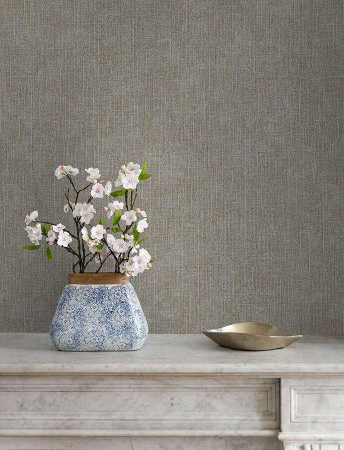 Brewster Home Fashions Glenburn Neutral Woven Shimmer Wallpaper - SKU 4144-9152