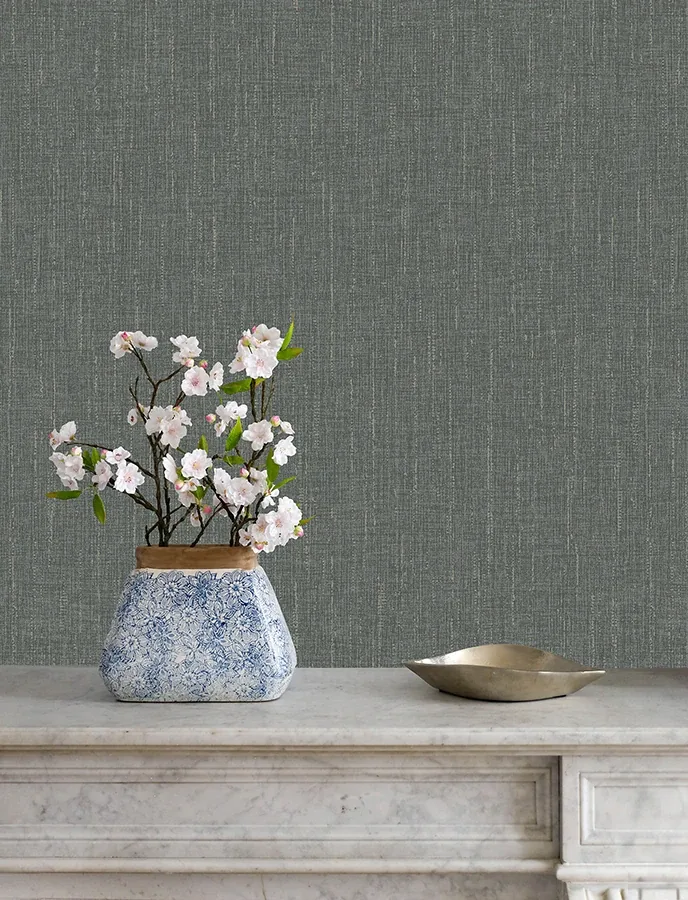 Brewster Home Fashions Glenburn Stone Woven Shimmer Wallpaper - SKU 4144-9151