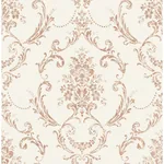 Brewster Home Fashions Glenda Copper Floral Damask Wallpaper | Wallpaper Twins Brewster Home Fashions Glenda Copper Floral Damask Wallpaper - SKU 4157-25041