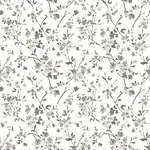 Brewster Home Fashions Glinda Black Floral Trail Wallpaper | Wallpaper Twins Brewster Home Fashions Glinda Black Floral Trail Wallpaper - SKU 3122-10920
