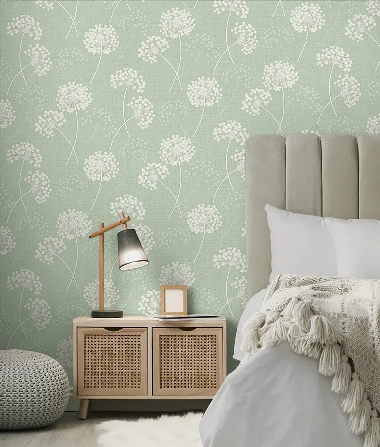 Brewster Home Fashions Grace Green Floral Wallpaper - SKU FD43282
