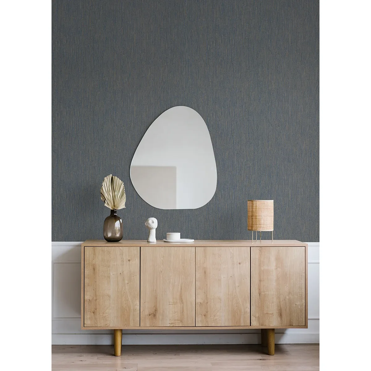Brewster Home Fashions Grand Canal Indigo Distressed Texture Wallpaper - SKU 2984-2225
