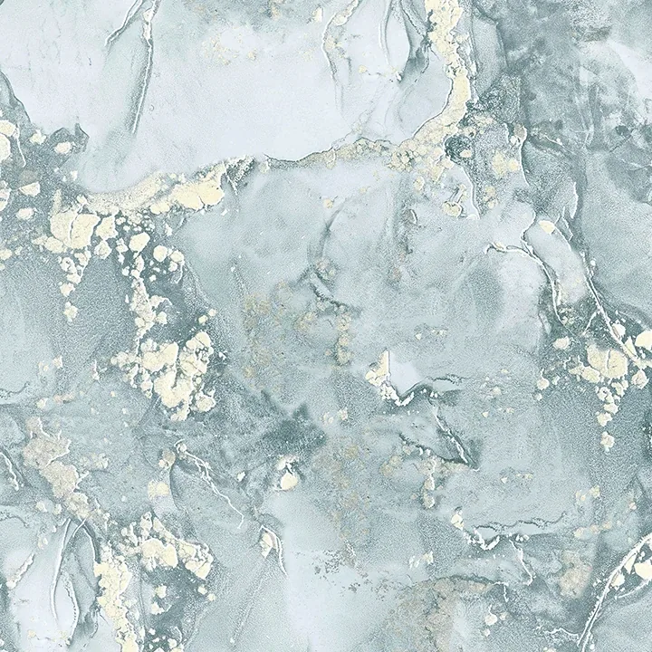 4144-9102 | Grandin Light Blue Marbled Wallpaper