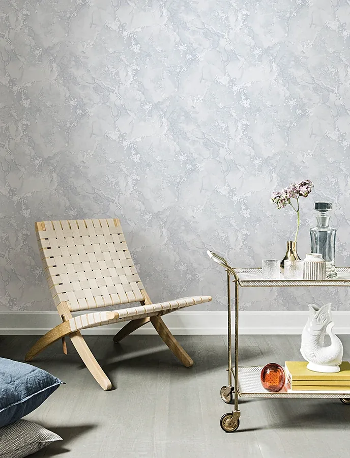 Brewster Home Fashions Grandin Light Grey Marbled Wallpaper | Wallpaper Twins Brewster Home Fashions Grandin Light Grey Marbled Wallpaper - SKU 4144-9100