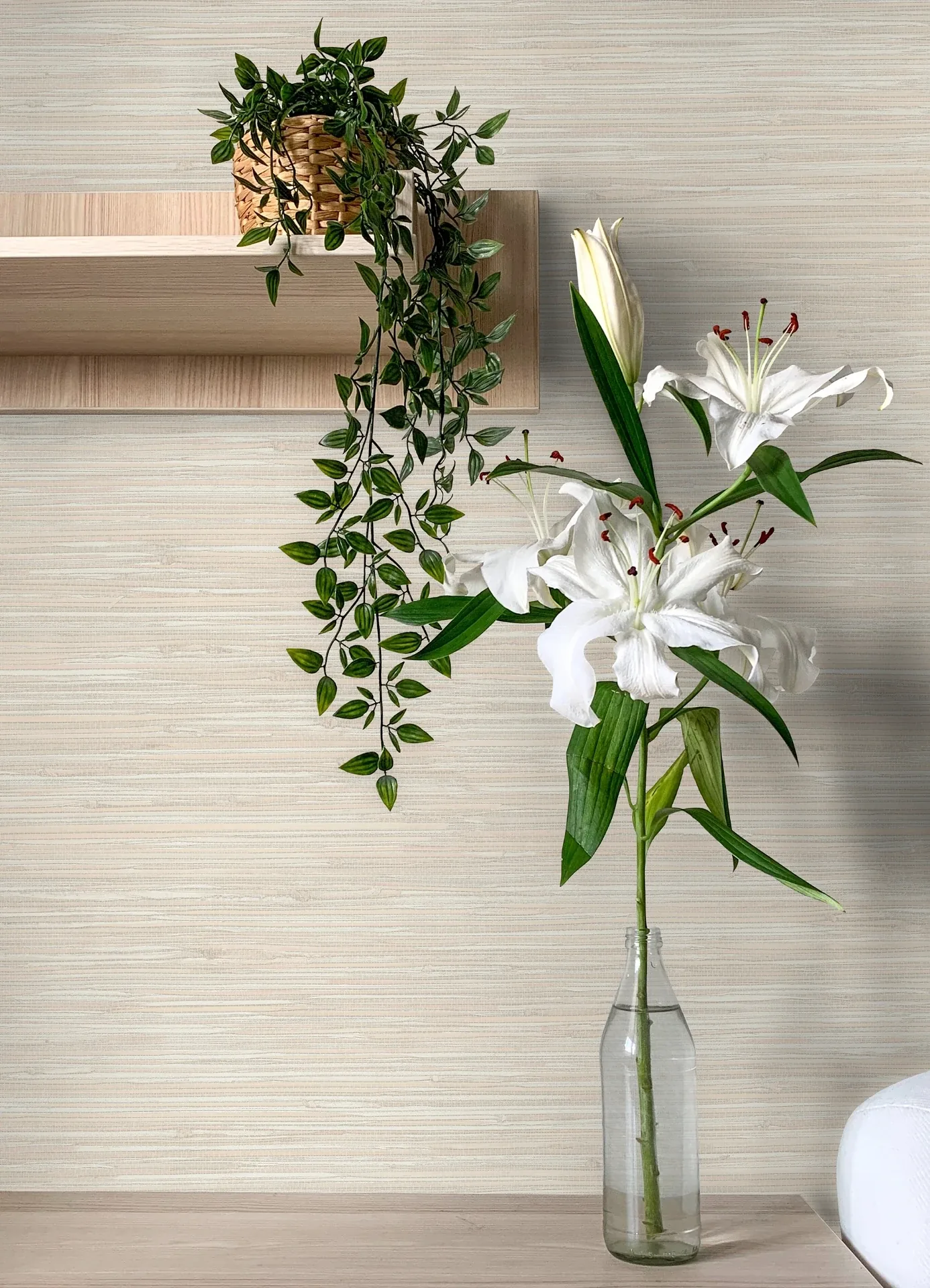 Brewster Home Fashions Grassweave Peach Imitation Grasscloth Wallpaper | Wallpaper Twins Brewster Home Fashions Grassweave Peach Imitation Grasscloth Wallpaper - SKU 4071-71064