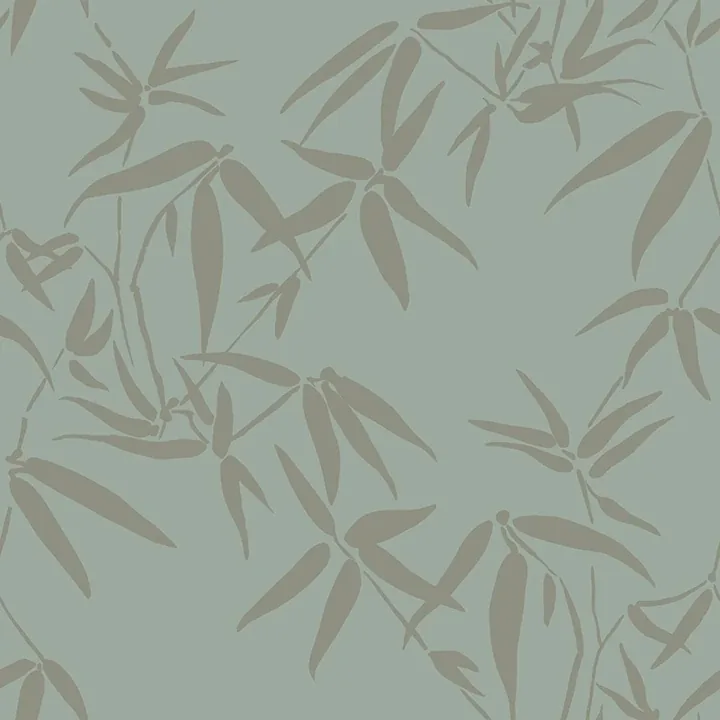 Brewster Home Fashions Guadua Green Bamboo Leaves Wallpaper - SKU DD347736