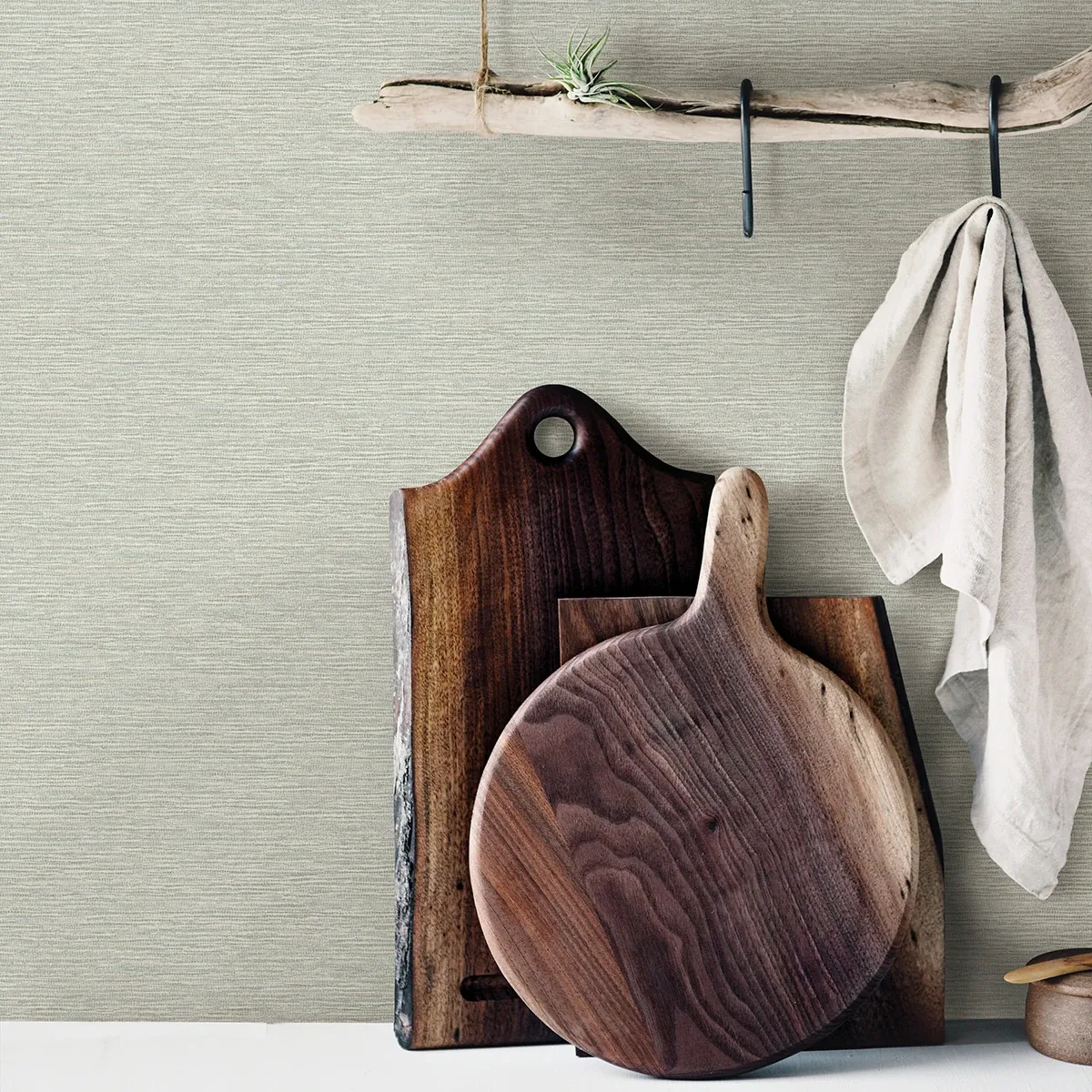 Brewster Home Fashions Gump Seafoam Faux Grasscloth Wallpaper | Wallpaper Twins Brewster Home Fashions Gump Seafoam Faux Grasscloth Wallpaper - SKU 3123-10222