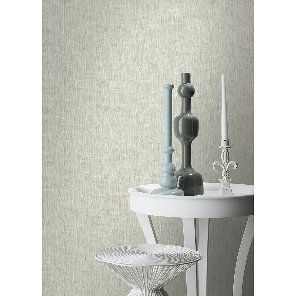 Brewster Home Fashions Haast Silver Woven Texture Wallpaper - SKU 4015-550436