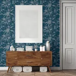 Brewster Home Fashions Hali Blue Fronds Wallpaper - SKU 2979-37376-6