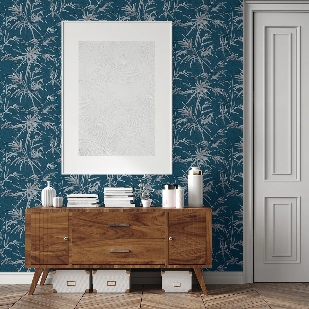 Brewster Home Fashions Hali Blue Fronds Wallpaper - SKU 2979-37376-6