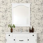 Brewster Home Fashions Hali Silver Fronds Wallpaper | Wallpaper Twins Brewster Home Fashions Hali Silver Fronds Wallpaper - SKU 2979-37376-5