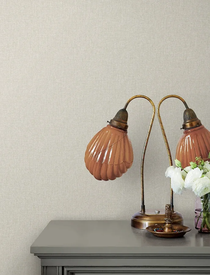 Brewster Home Fashions Halliday Pearl Faux Linen Wallpaper | Wallpaper Twins Brewster Home Fashions Halliday Pearl Faux Linen Wallpaper - SKU 4144-9112