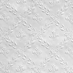 Brewster Home Fashions Hamnett White Paintable Anaglypta Original Wallpaper - SKU 437-RD393
