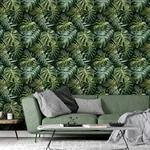 Brewster Home Fashions Harlynn Green Monstera Wallpaper - SKU AH924108