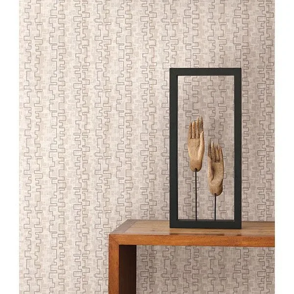 Brewster Home Fashions Harmonize Beige Geometric Wallpaper | Wallpaper Twins Brewster Home Fashions Harmonize Beige Geometric Wallpaper - SKU 2662-001936
