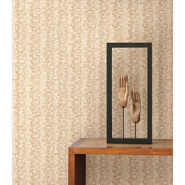 Brewster Home Fashions Harmonize Sand Small Geometric Wallpaper - SKU 2662-001939