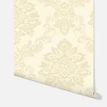 Brewster Home Fashions Harriet Khaki Damask Wallpaper - SKU AH290403