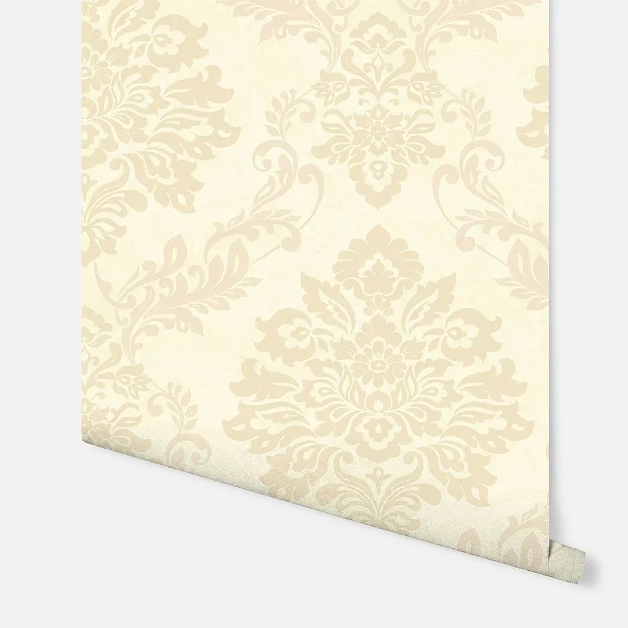 Brewster Home Fashions Harriet Khaki Damask Wallpaper - SKU AH290403
