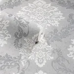 Brewster Home Fashions Harriet Silver Damask Wallpaper | Wallpaper Twins Brewster Home Fashions Harriet Silver Damask Wallpaper - SKU AH290406