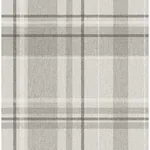 Brewster Home Fashions Harris Grey Plaid Chevron Wallpaper - SKU M1871