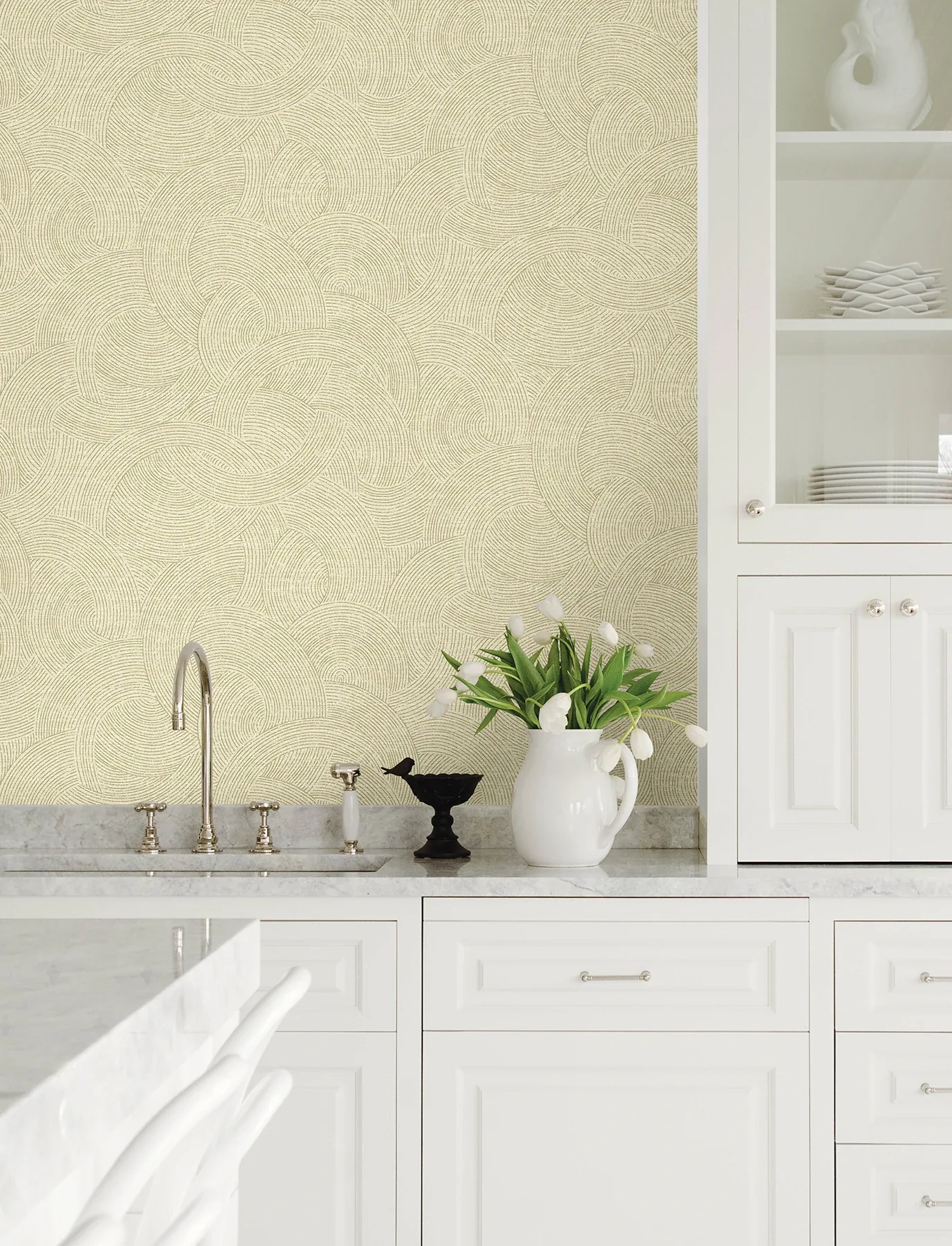 Brewster Home Fashions Harrison Champagne Swirling Geometric Wallpaper | Wallpaper Twins Brewster Home Fashions Harrison Champagne Swirling Geometric Wallpaper - SKU 4191-83021