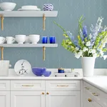Brewster Home Fashions Hartley Blue Geo Wallpaper - SKU 2980-M41901