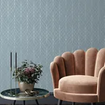 Brewster Home Fashions Hartley Blue Geo Wallpaper - SKU 2980-M41901