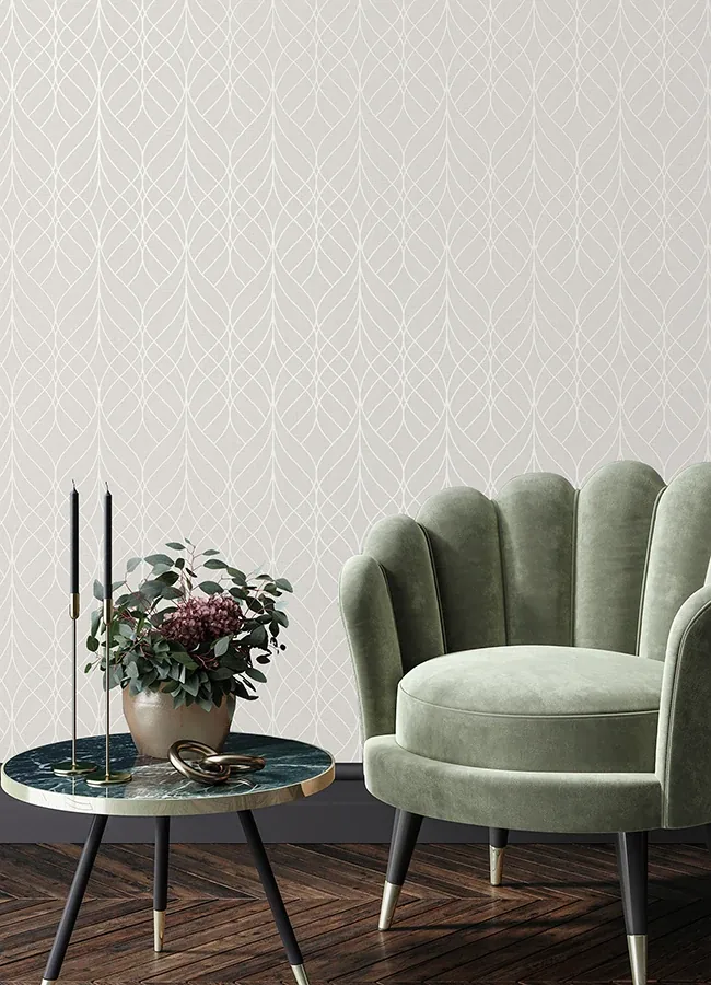 Brewster Home Fashions Hartley Mauve Geo Wallpaper | Wallpaper Twins Brewster Home Fashions Hartley Mauve Geo Wallpaper - SKU 2980-M41907