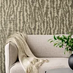 Brewster Home Fashions Hartmann Brown Stripe Texture Wallpaper - SKU PK333443