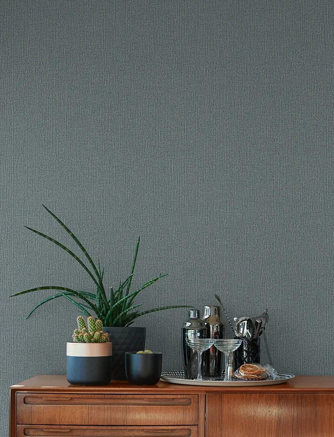 Brewster Home Fashions Hatton Blue Faux Tweed Wallpaper - SKU 4144-9128