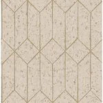 Brewster Home Fashions Hayden Bone Concrete Trellis Wallpaper - SKU 4125-26702
